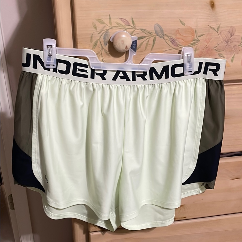 Under Armour Mint Green Running Shorts